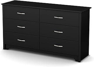 South Shore Furniture Fusion Dresser, Pure Black