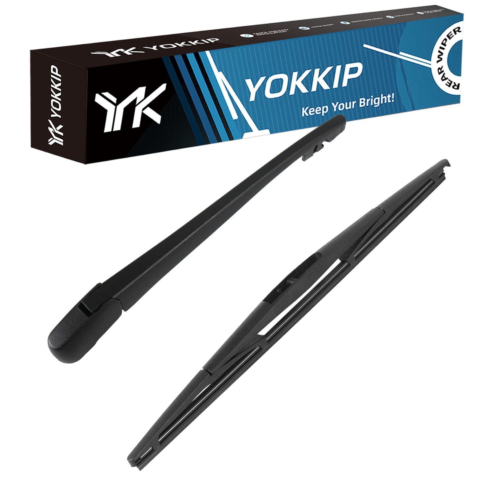 YOKKIPBack Windshield Wiper, Replacement for Subaru Forester 2006-2016 Rear Window Wiper Arm Blade Cover Assembly All Season, OE: 86532AG09A