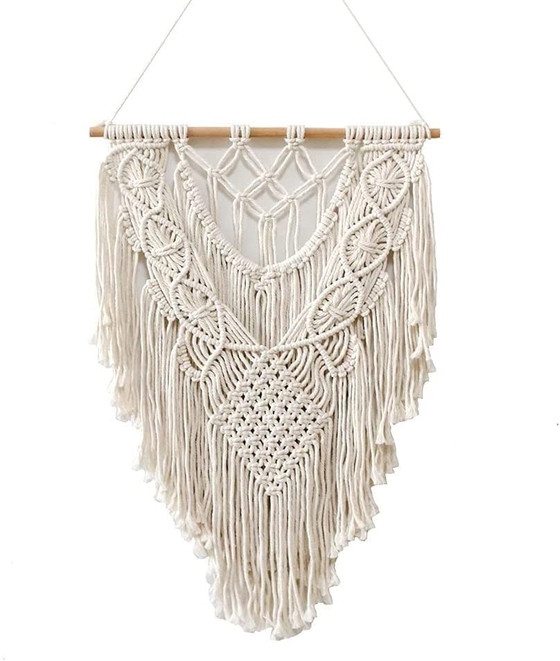 Tapicería boho de algodón macramé decorativo atrapasueños grande para salón