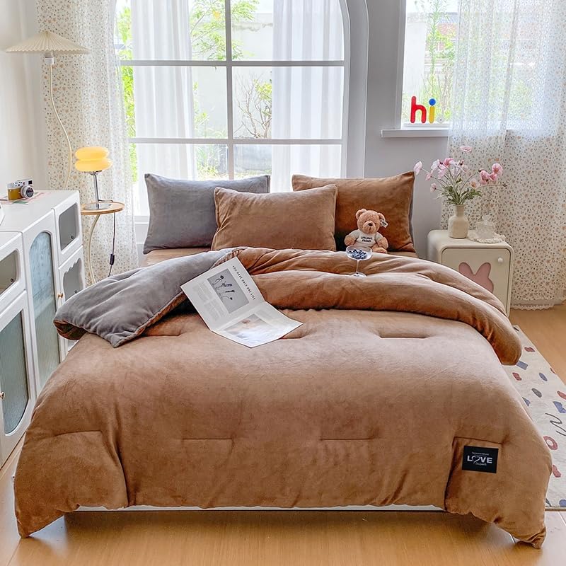 Odot Couette sans Housse 10.5 Tog (CS10 Brun-Gris,150x200cm)