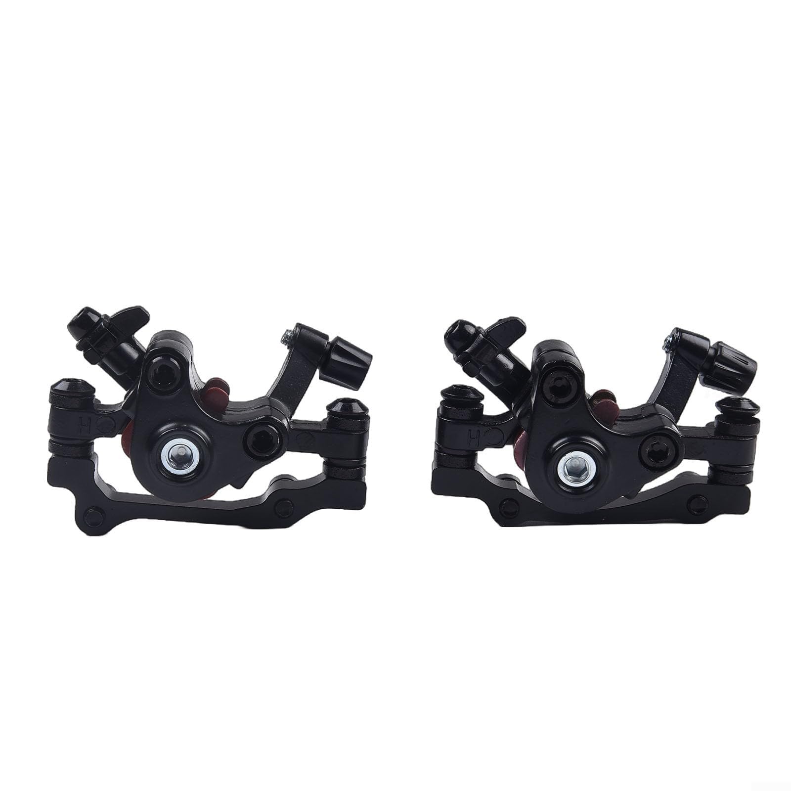 Pinza mecánica de freno de disco para bicicleta de montaña, material de metal y compatible con varios tipos de bicicleta, pieza de repuesto para un frenado eficiente (delantero + trasero)