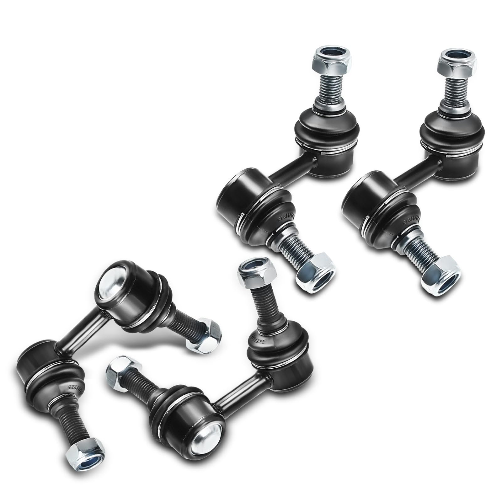 Frankberg 4 biellettes de barre stabilisatrice avantarrière 54668EA010 | Compatible avec: Pathfinder III R51, NP300 Navara plateau/châssis D40, Fourgonnette Pathfinder III R51, NP300 Navara D40