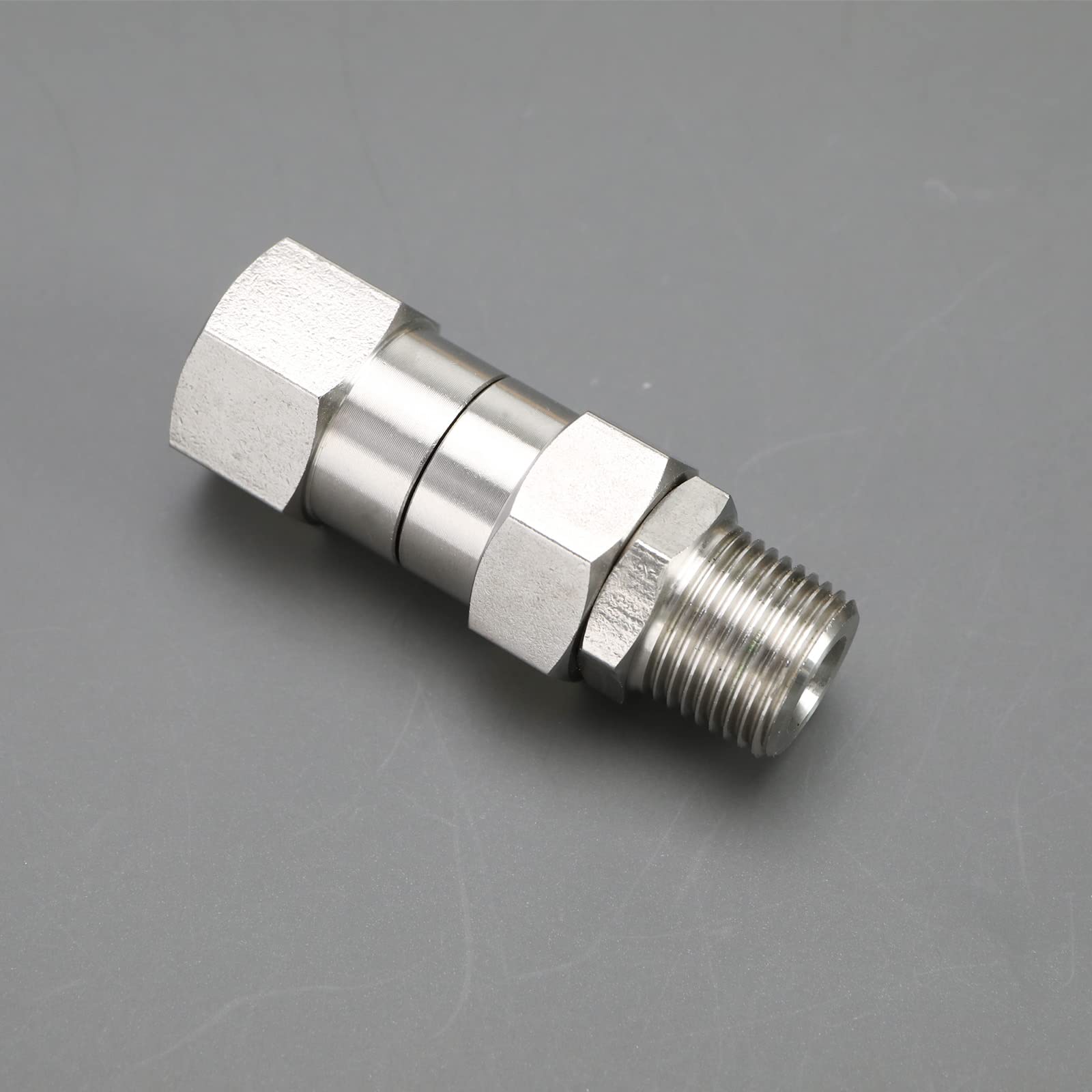 The Lord of the Tools 3/8 Zoll NPT-M Gewinde Hochdruckreiniger Drehgelenk Hochdruckreiniger Schlauch Drehanschluss aus Edelstahl Hochdruckreiniger Drehanschluss