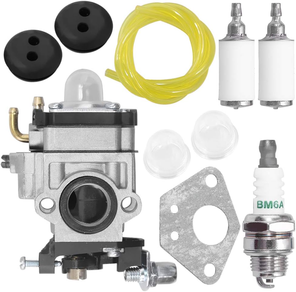 Anxingo 300486 Carburetor for Earthquake E43 E43WC E43CE Auger MC43 MC43E MC43CE MC43RCE Tiller MD43 Dethatcher WE43 WE43CE WE43E Ardisam Earthquake E43 AUGER 300486 11334 43CC 51.7CC 2 Cycle Carb
