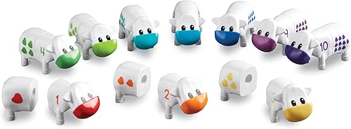 Miniatura 5 de Learning Resources Snap-n-Learn - Juego de juguetes para contar vacas, desarrolla reconocimiento de color, juego de conteo y clasificación, animales