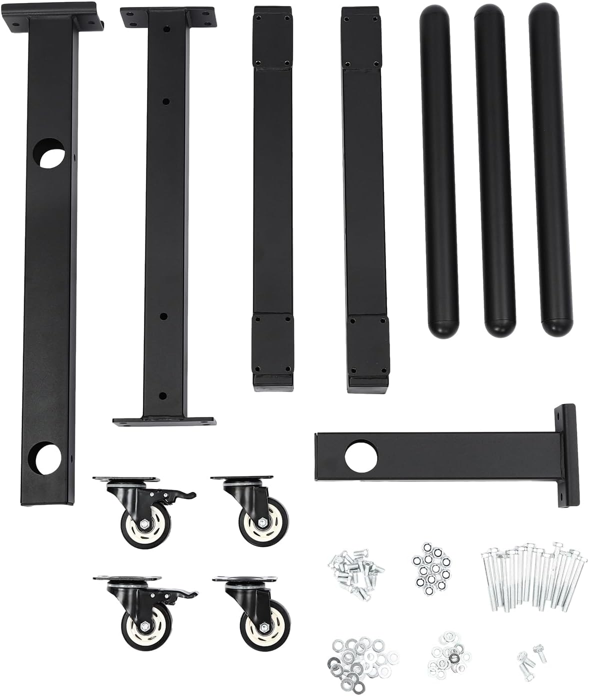 Dumbbell Plate Rack Tree, Double Column Mobile Dumbbell Piece Holder & Vertical Dumbbell Storage Rack with Wheels, Commercial Olympic Weight Plate Tree for Homes, Hotels, Gyms