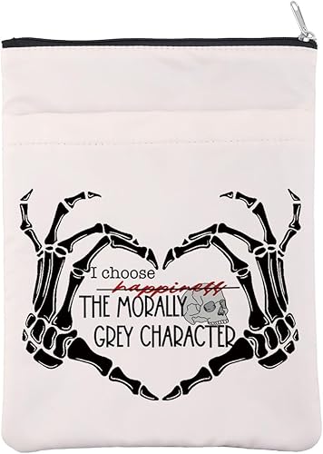 Funda de libro moralmente gris, funda de libro de romance oscuro, regalo para amantes de los villanos, regalo para enemigos a amantes, regalo I