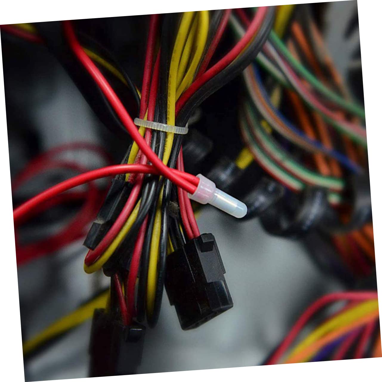 MUSISALY 1000pcs Ce2 Crimping End Electrical Wire Crimps Wire End Electric Wire Electrical Wire Caps Electrical Wire Crimp Caps The Wire Terminals Crimp Connector Nylon Shell. White