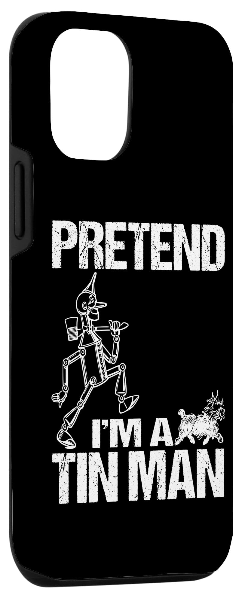 iPhone 15 Pretend I'm Tin Man Lazy Funny Last Minute Halloween Costume Case - Image 3