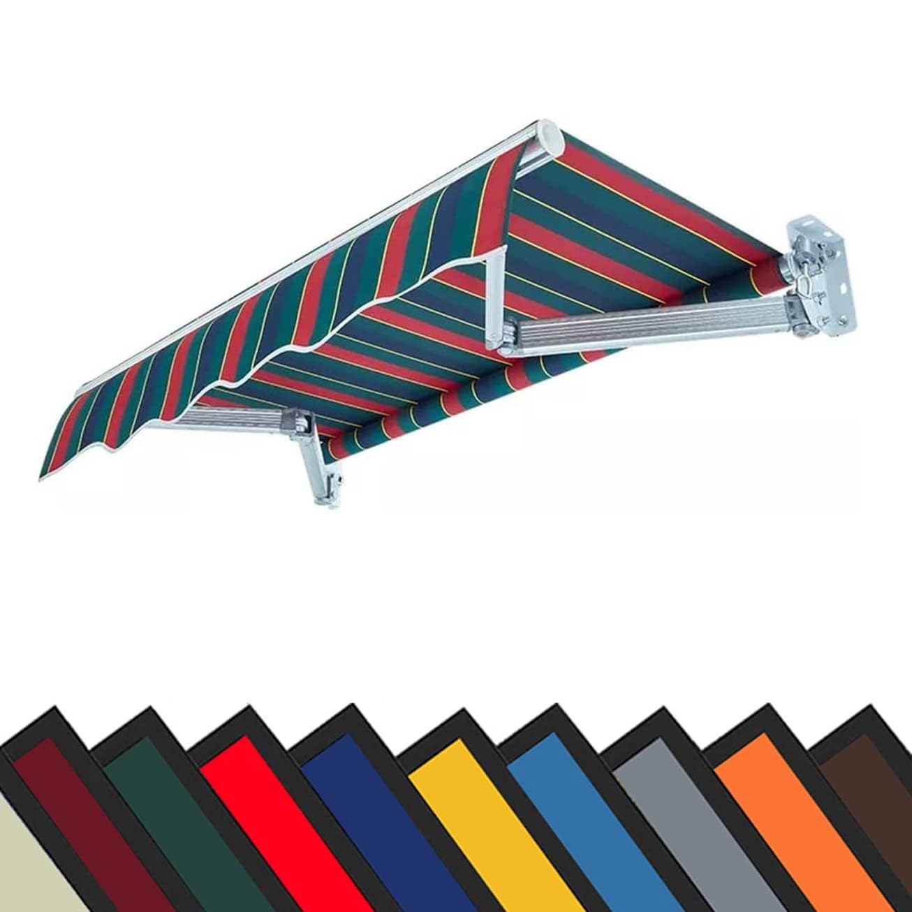 Retractable Patio Awning Replacement Fabric Waterproof Many sizes Shade Sun Shade Awning Cover Outdoor Patio Canopy Sunsetter Deck Awnings Polyester,Frameless ( Color : L X W , Size : (22.9x9.8ft) 7x3