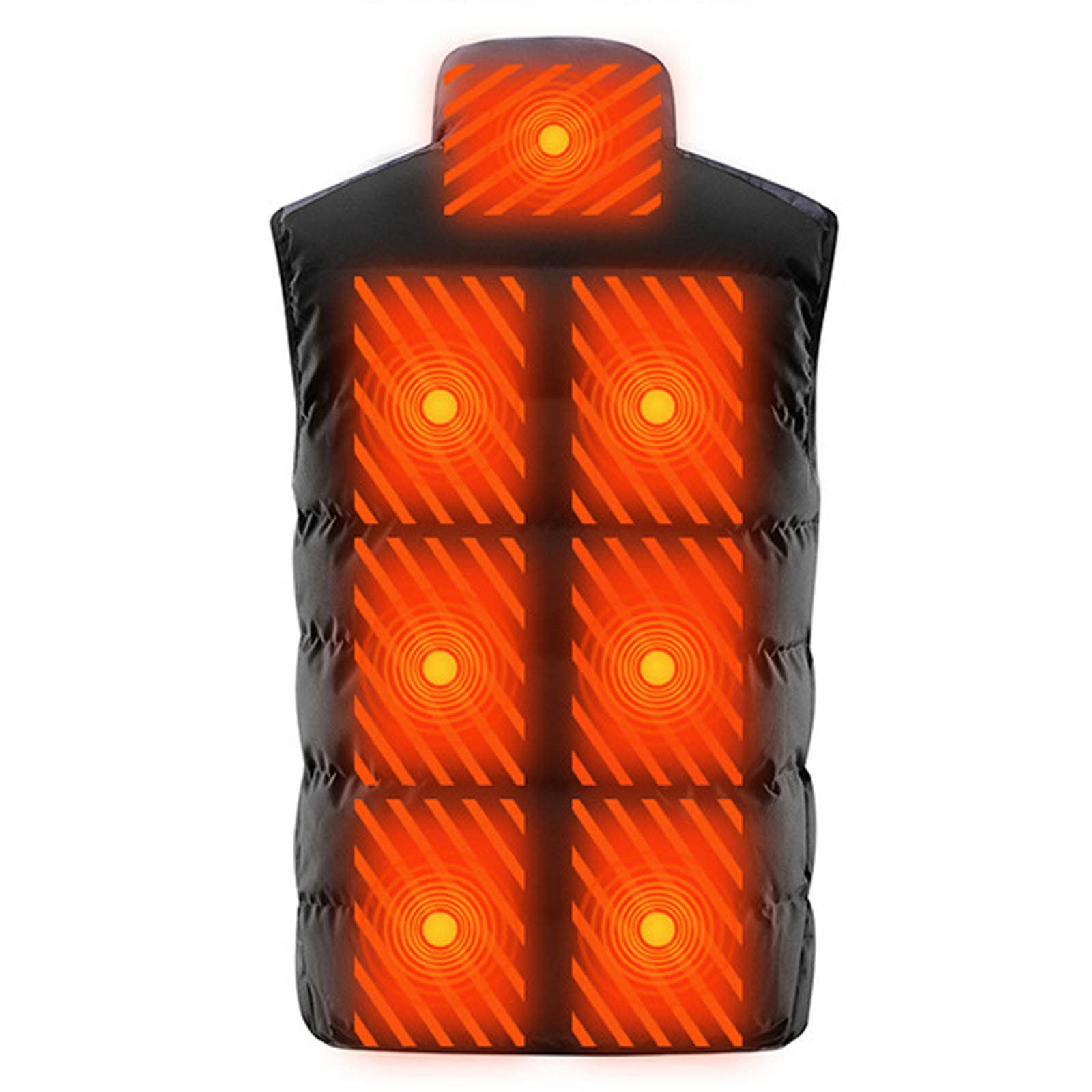 Gilet Riscaldato Uomo Giacca Riscaldato Con 9 Zone Riscaldamento 3 Temperatura Regolabile Giubbino Riscaldante Intelligente Invernale Gilet Termico Giubbotto Piumino Per Caccia Moto Sci E Campeggio