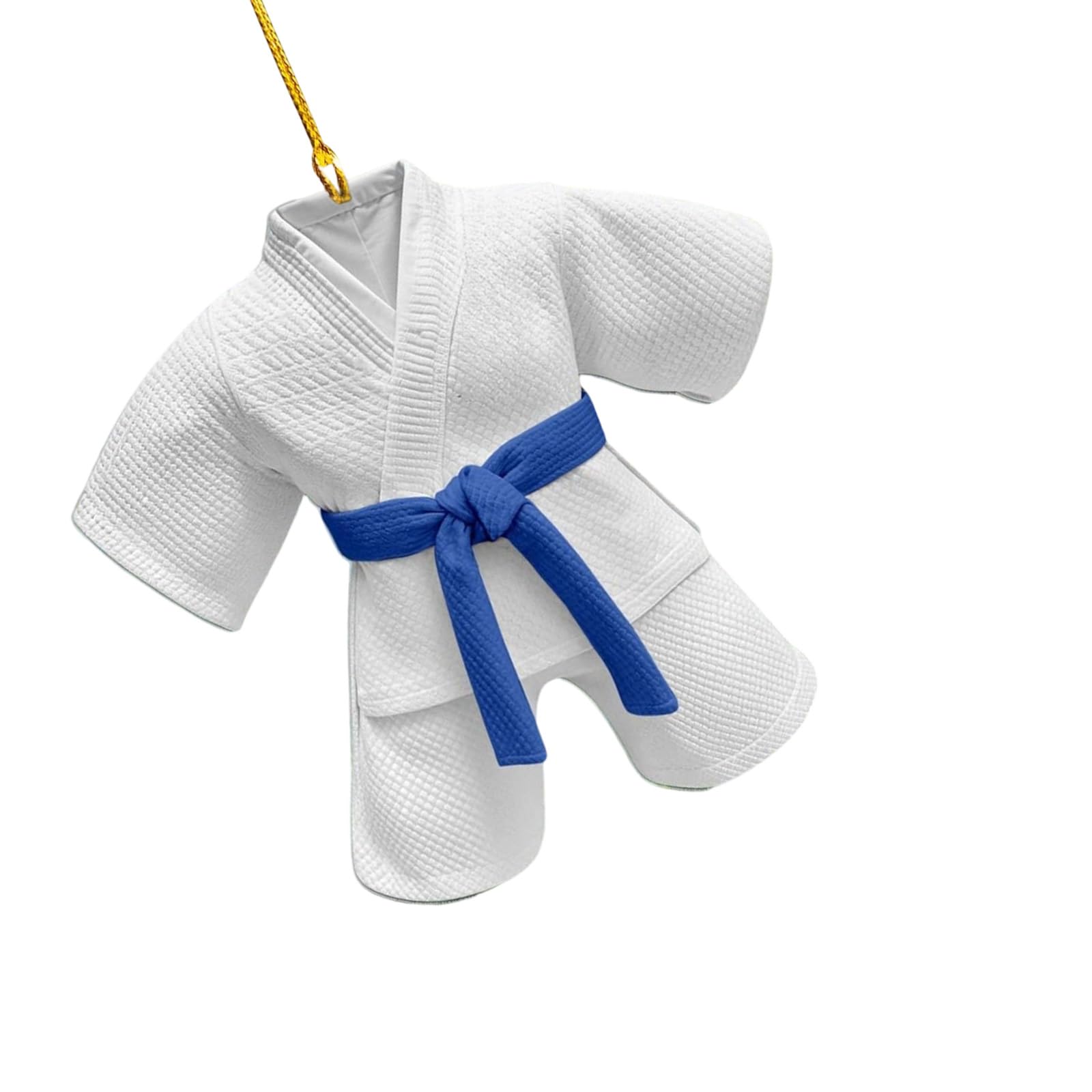 Car Decor Taekwondo Suit Pendant Rearview Mirror Mount Sport Theme Ornament Charm 2D Hanging Decoration Car Accessories Gift