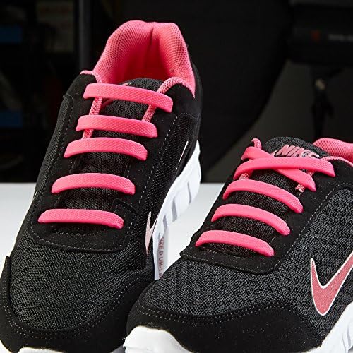 Shackcom No Tie Shoe Laces for Kids and Adults 4 Pack, Silicone Elastic Laces Waterproof Stretchy Tieless with Multicolor for Trainer and Sneaker Boots Board Shoes and Casual Shoes