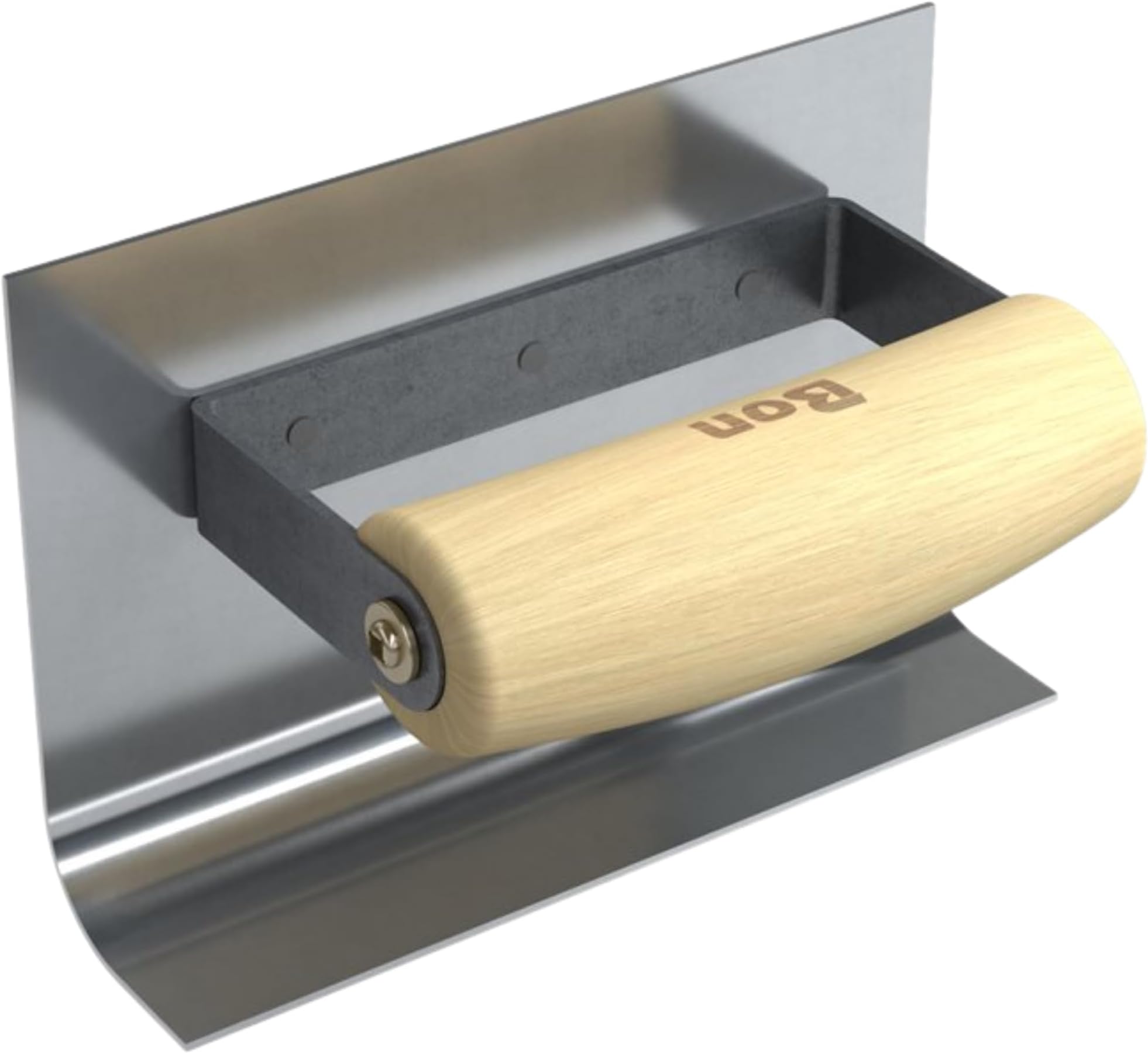 Tool 22-595 Cove Tool Inside Stainless Steel 6" X 1.5" - 3/4" Radius With Wood Wave Handle- 4" Lip