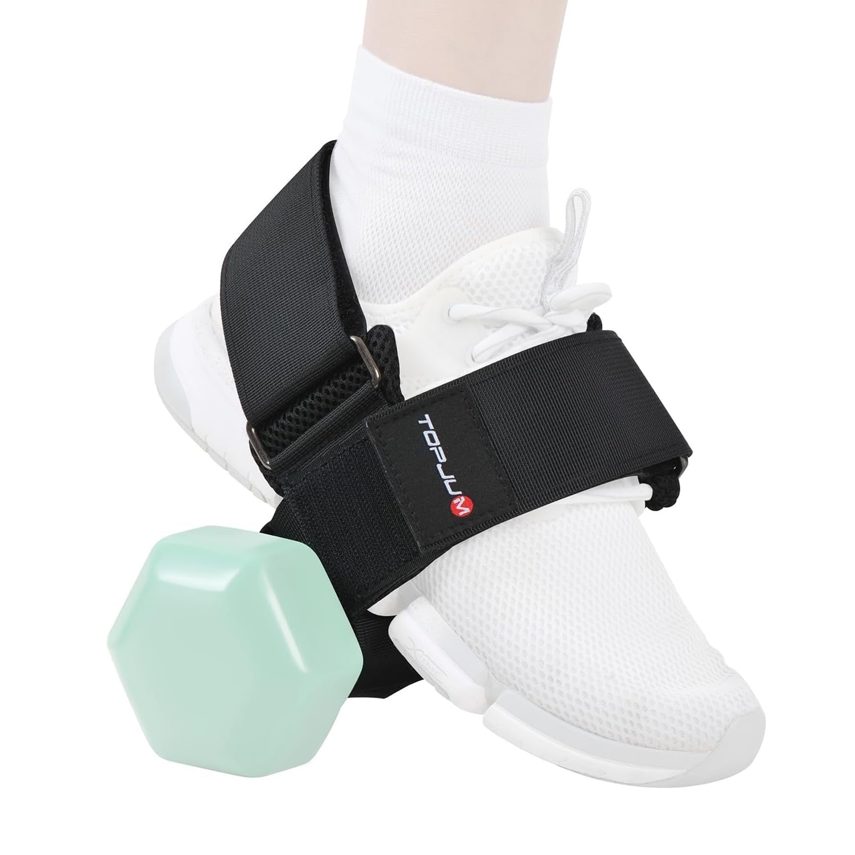 Alrens Trainer Dumbbell Foot Strap Adjustable Ankle Weights Dumbbell Foot Attachment For Home Leg Training Leg Weights
