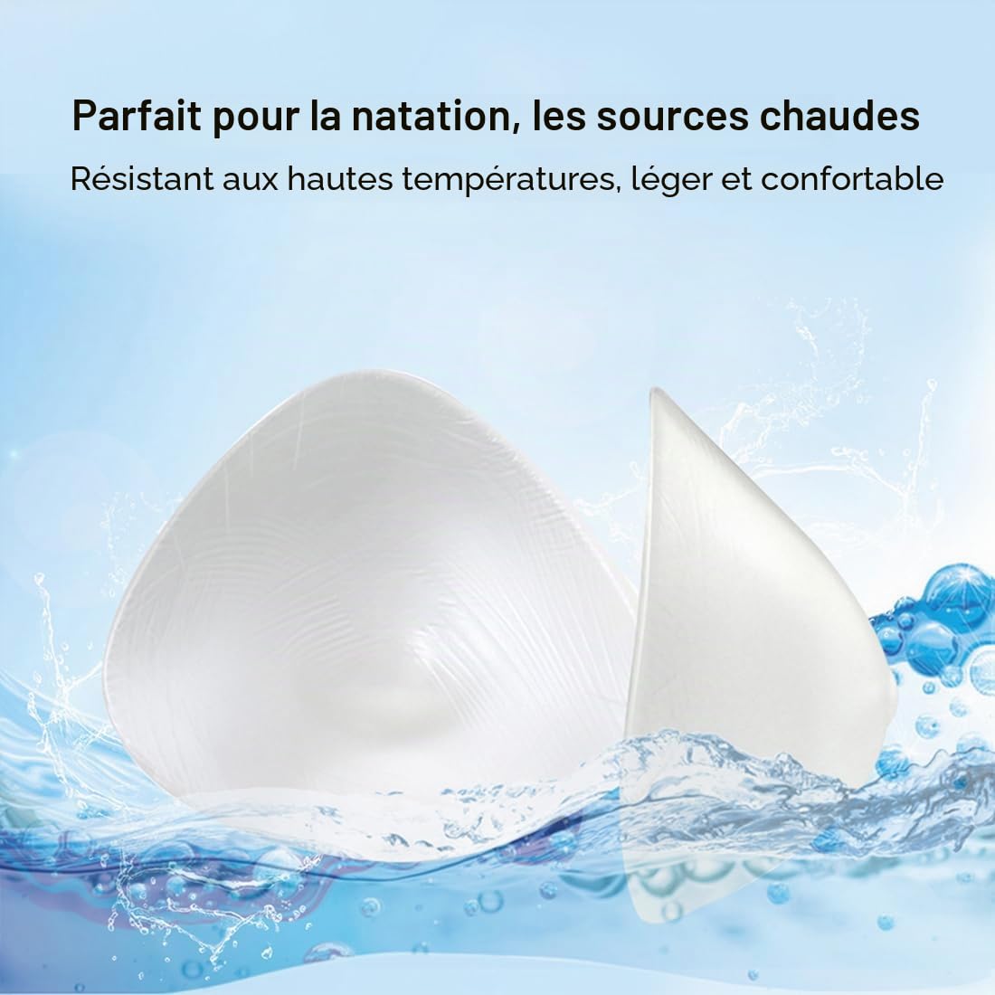 ELMIKA Silicone Forme de Poitrine Triangle Mastectomie Prothèse Concave Bra Pad Enhancer Insert pour Natation Printemps Chaud Une Pièce