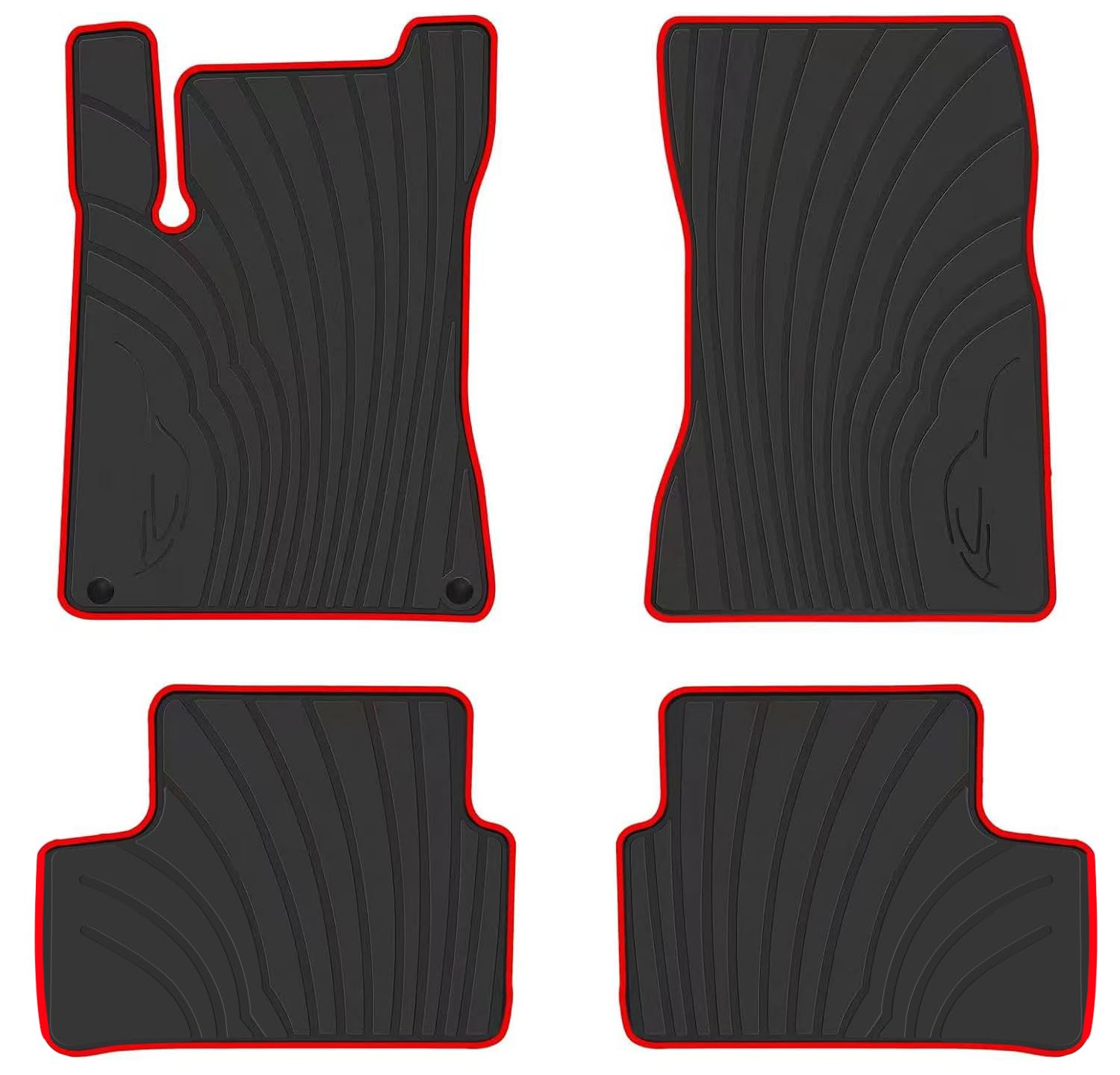 Floor Mats for Mercedes Benz GLA 250 (2021-2025) & CLA 250 (2020-2025), Custom Fit Mercedes 2020-2023 Benz A/B Class Floor Liners All Weather Rubber Protection Mats Heavy Duty Odorless