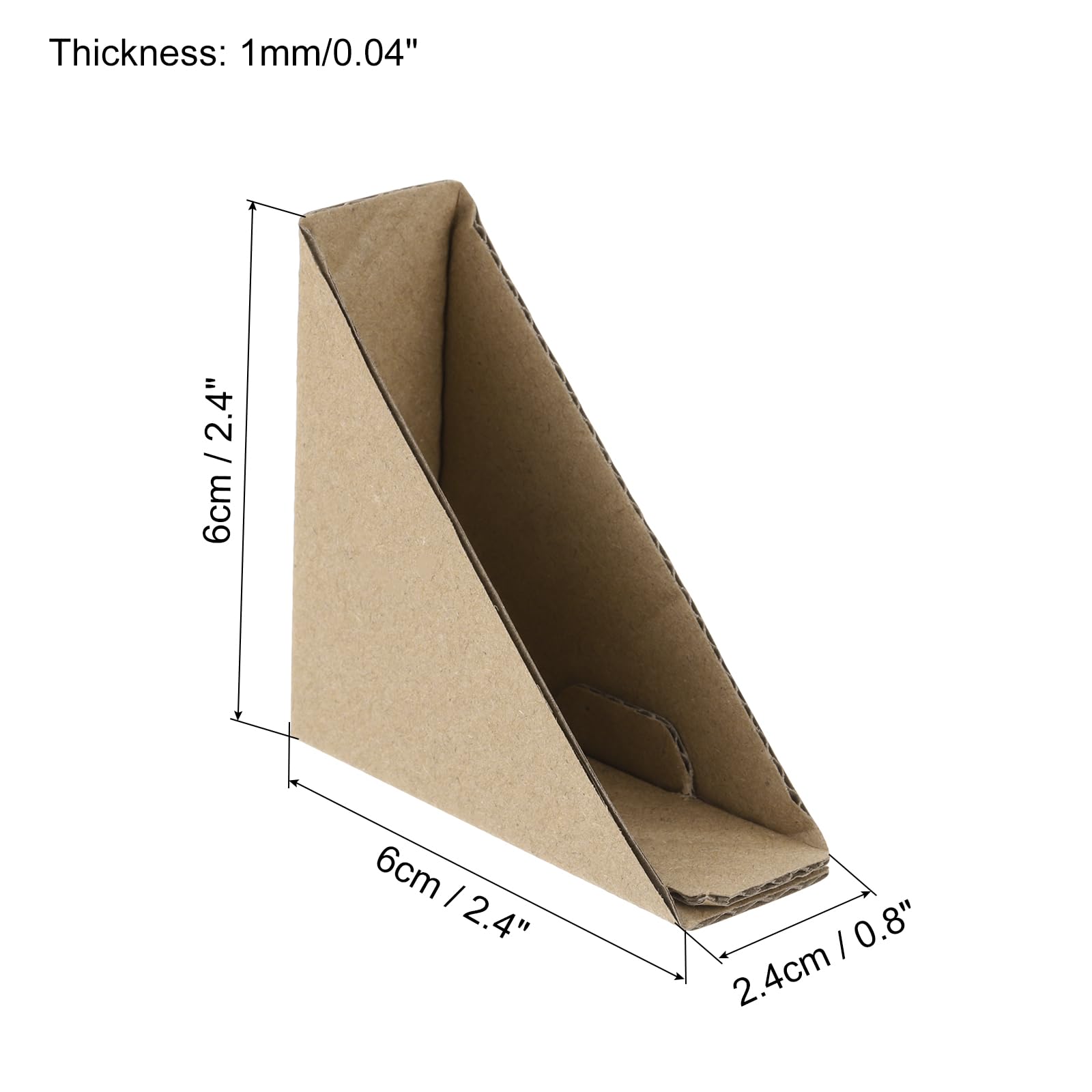 QUARKZMAN Protège-Coins en Carton Réglables, Protège-Coins en Carton 6x6x2cm Lot de 100