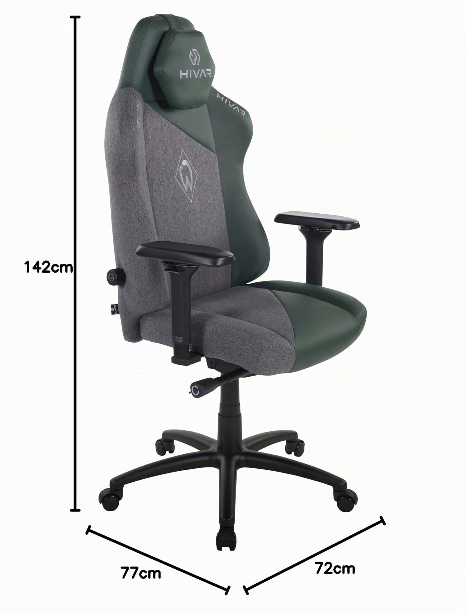Werder Bremen Edition Coal | Ergonomischer Gaming Stuhl Bürostuhl