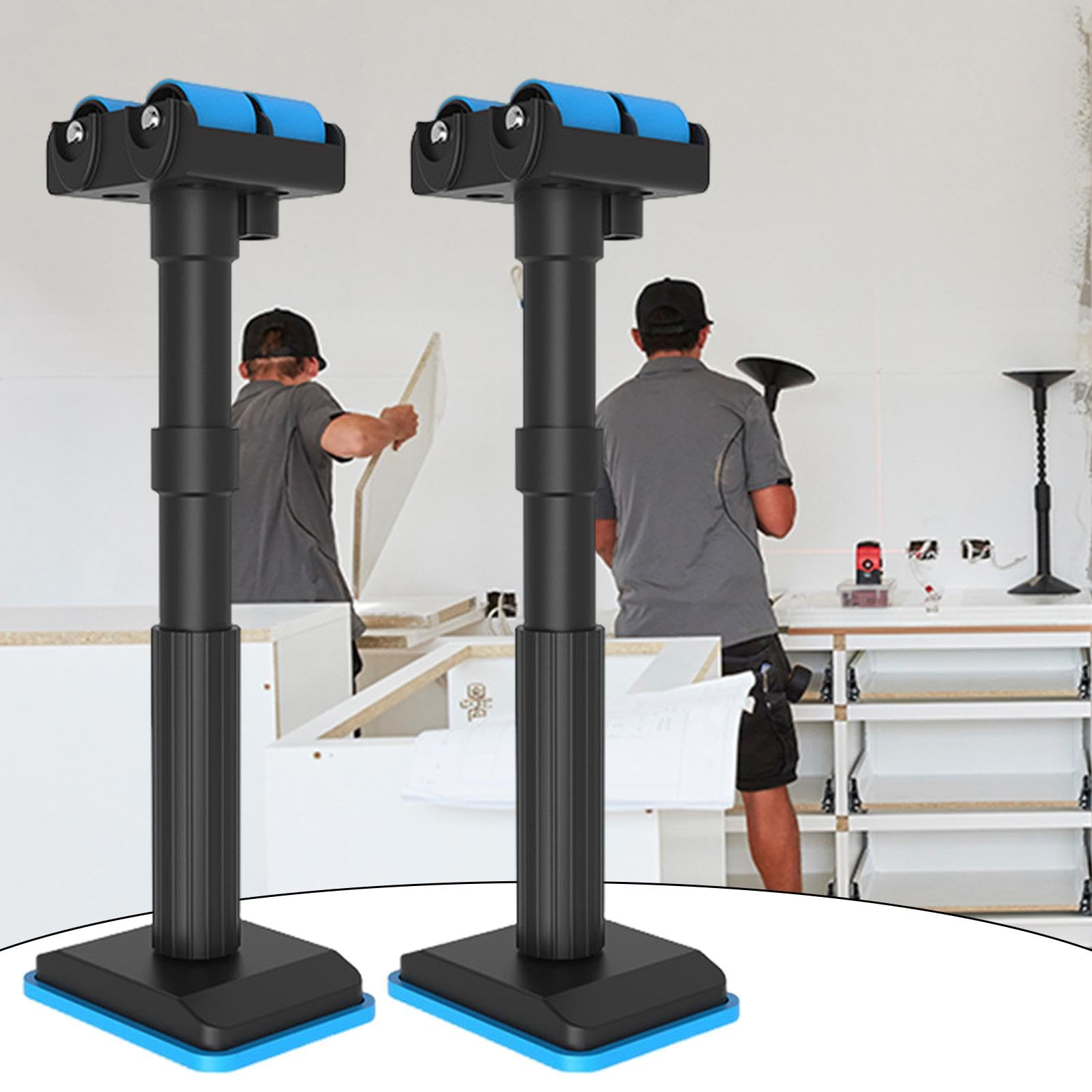 di supporto telescopica per il montaggio di mobili, altezza regolabile, per il sollevamento, risparmio di lavoro per camera da letto, bagno, garage, casa