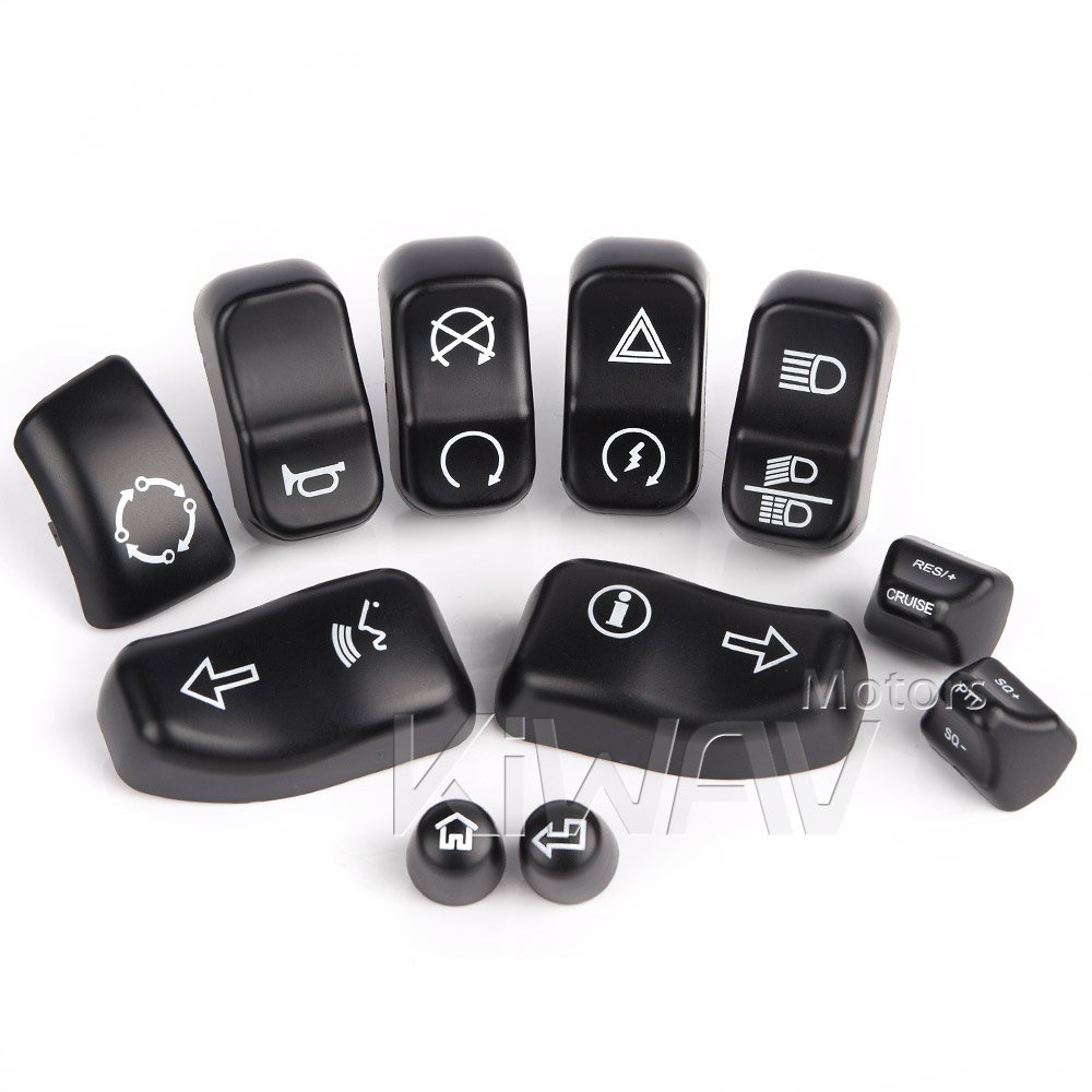 Amazon.co.jp: KiWAV スイッチ ハウジング キャップ ABS製 黒 ハーレー