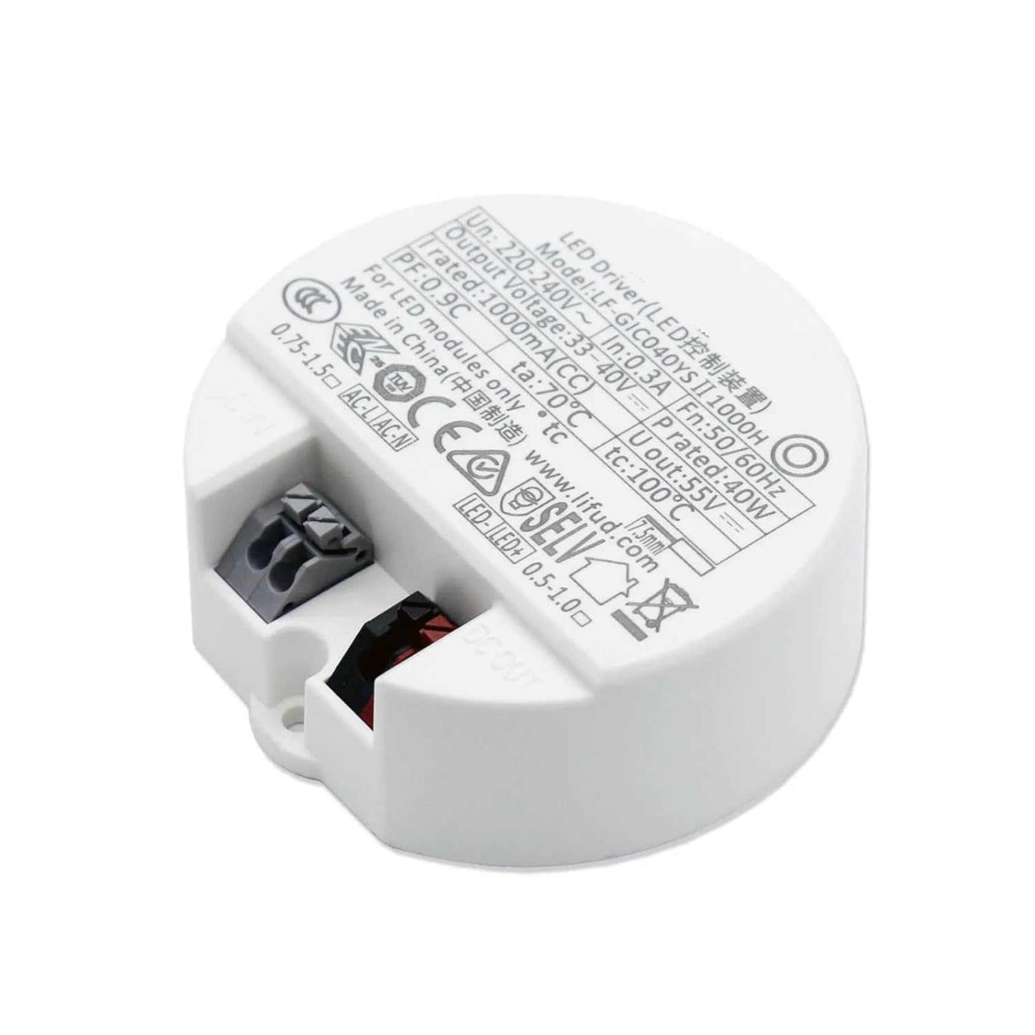 Power Adapter AC220V 10W 12W 14W 18W 20W 30W 40W Lighting Transformer Track Light Downlight wall Light Power Supply(14W 27-40V 350mA)