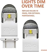 Vista 2 de SYLVANIA - 3157 ZEVO Bombilla LED blanca - Bombilla LED brillante, ideal para luces de circulación diurna (DRL) y luces de respaldo/marcha atrás