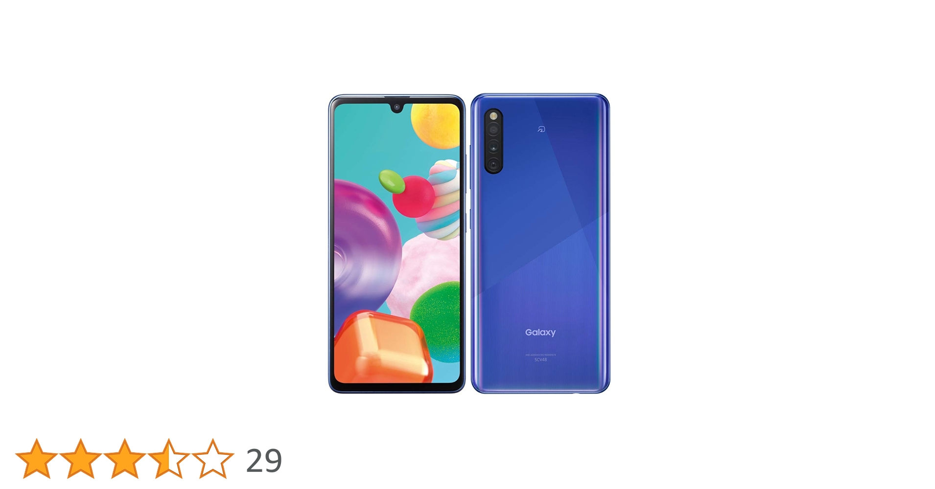 Amazon | 【開封済み未使用品】Galaxy A41 SCV48 ブルー SIM