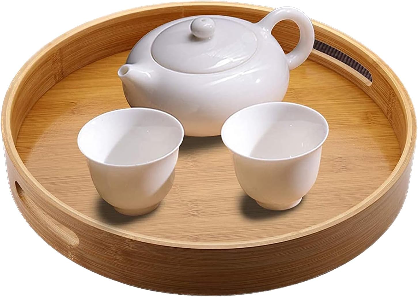 Amazon.com: Large Round Coffee Table Tray - Round Decorative Tray for ...