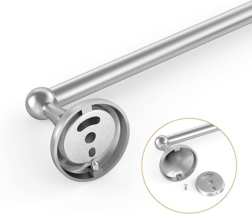 Miniatura 8 de USHOWER Juego combinado de 4 piezas de accesorios de baño y toallero de 24 pulgadas, níquel cepillado