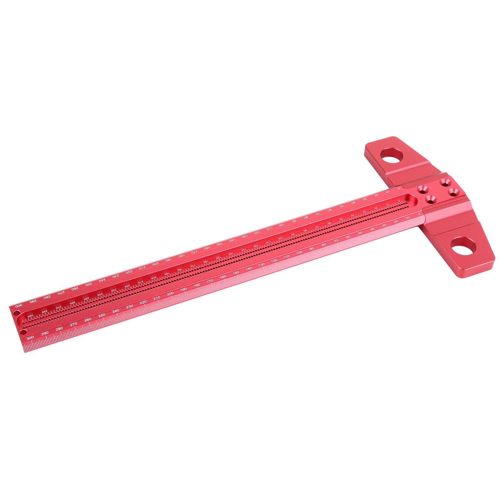 Righello a Squadra con Piano Posteriore Rimovibile, Materiale in Lega di Alluminio, precisione di 1 mm per carpenteria e Disegno Artistico, Include lancetta ad Angolo retto