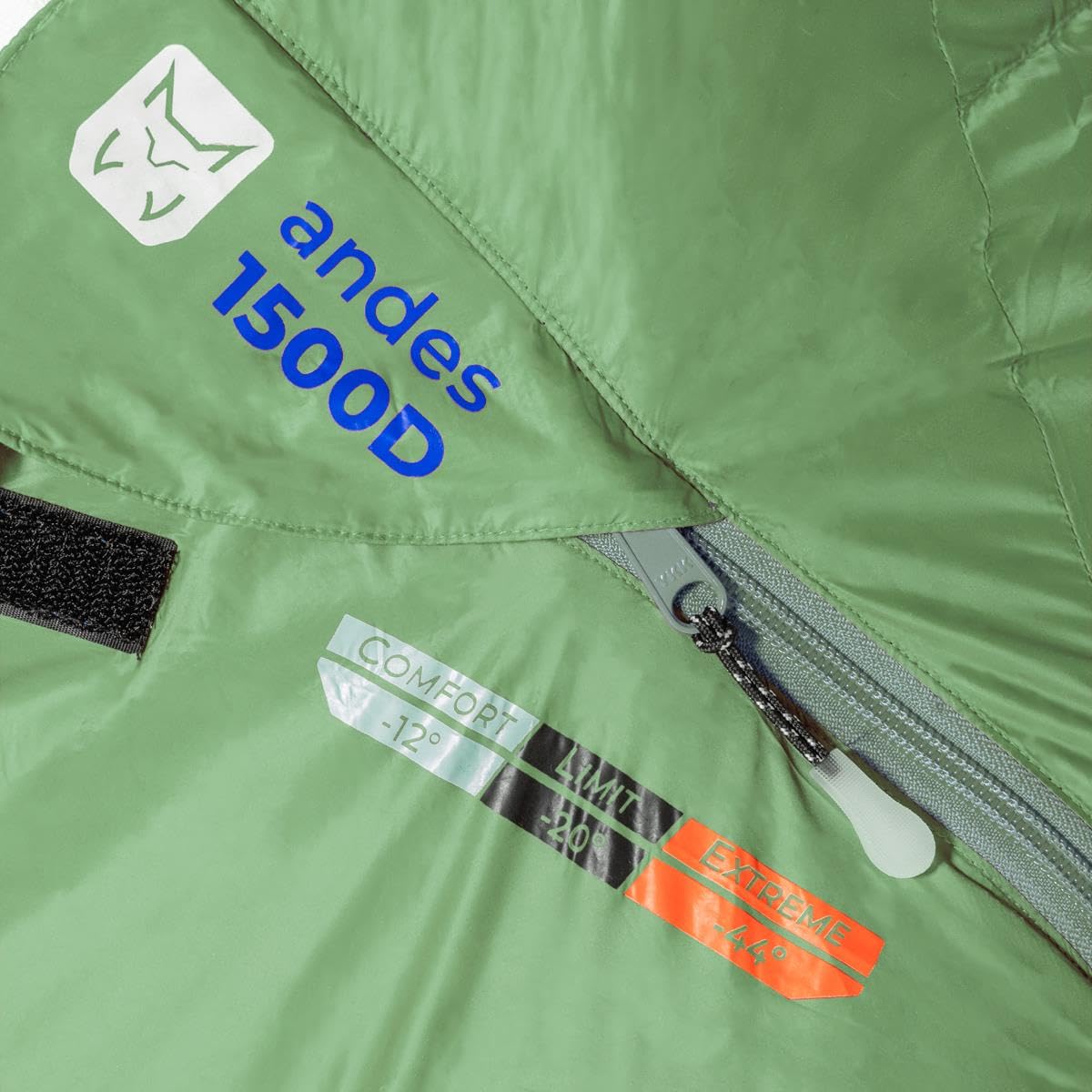 Andes 1500 K30 | Altus | Saco de Dormir | Saco de Dormir de Pluma | -12°C, -20°C,-44°C | Verde