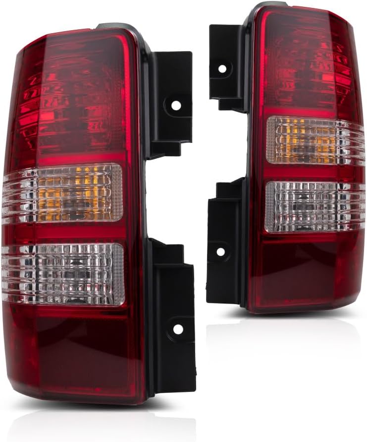 KarParts360 For Jeep Liberty 2008 09 10 11 2012 Tail Light Driver and Passenger Side | Pair | Replacement For CH2800180, CH2801180 | 55157347AB, 55157347AC, 55157346AB, 55157346AC