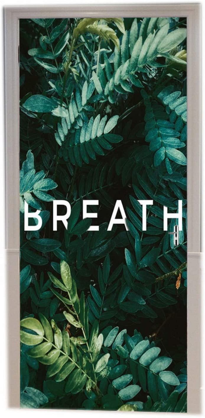 Autocollant De Porte Auto-adhésif Jungle 3D,papier Peint