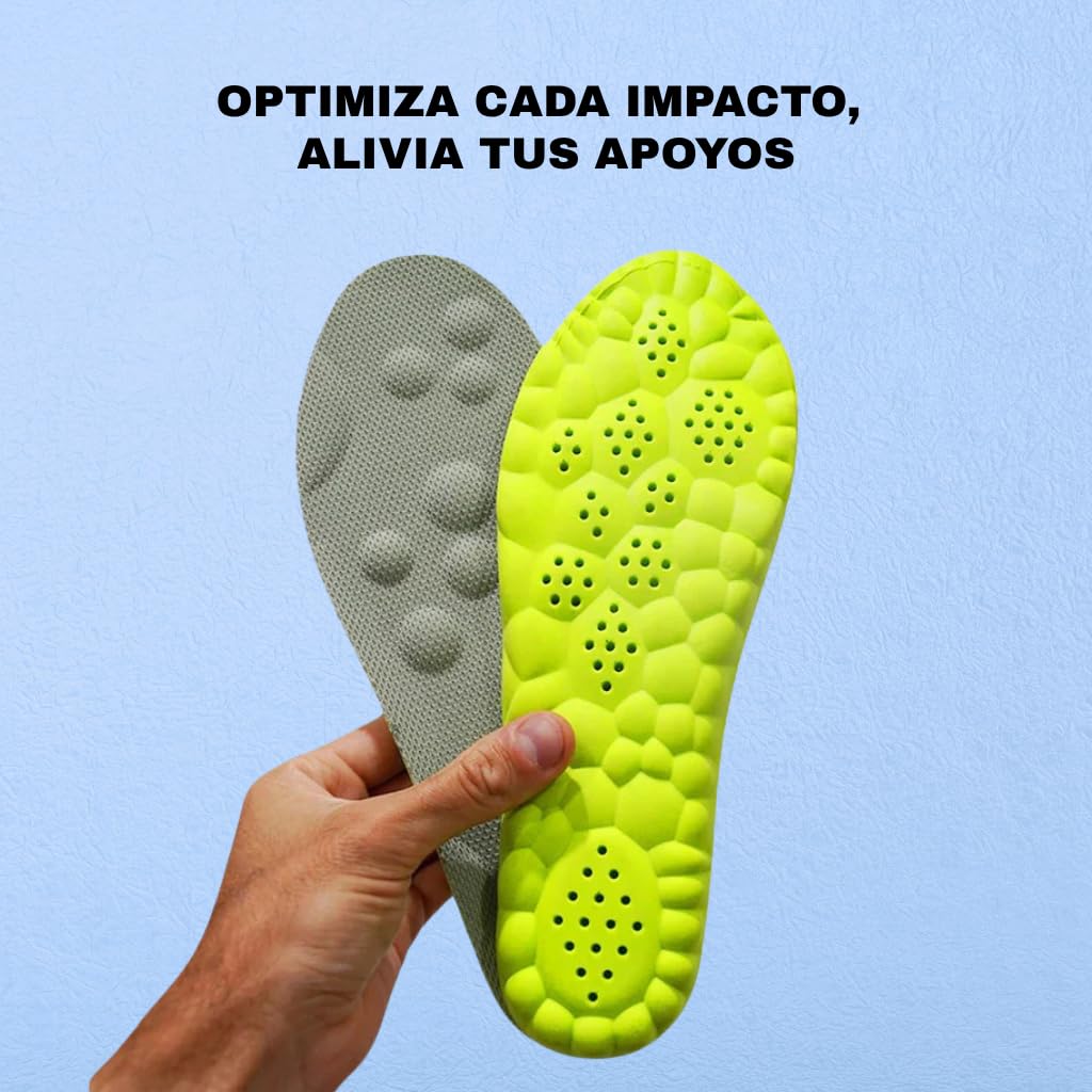 La plantilla deportiva acolchada de alta densidad mejora la sujeción lateral, es personalizable y aumenta la estabilidad y la comodidad en la pista. (35-36)