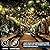 Joiedomi Clear Christmas Lights Outdoor, 300(3x100) Counts 67.5FT Christmas Tree Lights Indoor, Warm White String Lights, Green Wire Xmas Lights Decorations for Holiday Event Wedding Party Decor