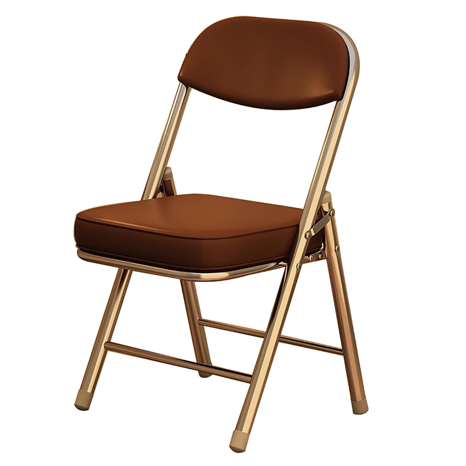 Sedie pieghevoli portatili con seduta imbottita, design spesso imbottito per casa, esterni ed eventi, gambe robuste color argento, facili da riporre e trasportare