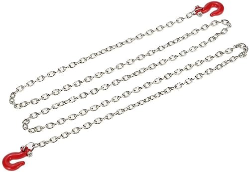 Miniatura 3 de 1:10 RC Rock Crawler Accesorios Ganchos de remolque y kit de cadena de remolque para Axial SCX10 Tamiya CC01 D90 D110 TF2 RC Trucks Piezas de