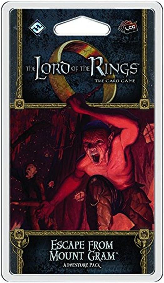 Fantasy Flight Games | Lord of the Rings LCG: Adventure Pack: Escape from Mount Gram | Ages 14+ | 1 to 2 Players | 60 Min Player Time