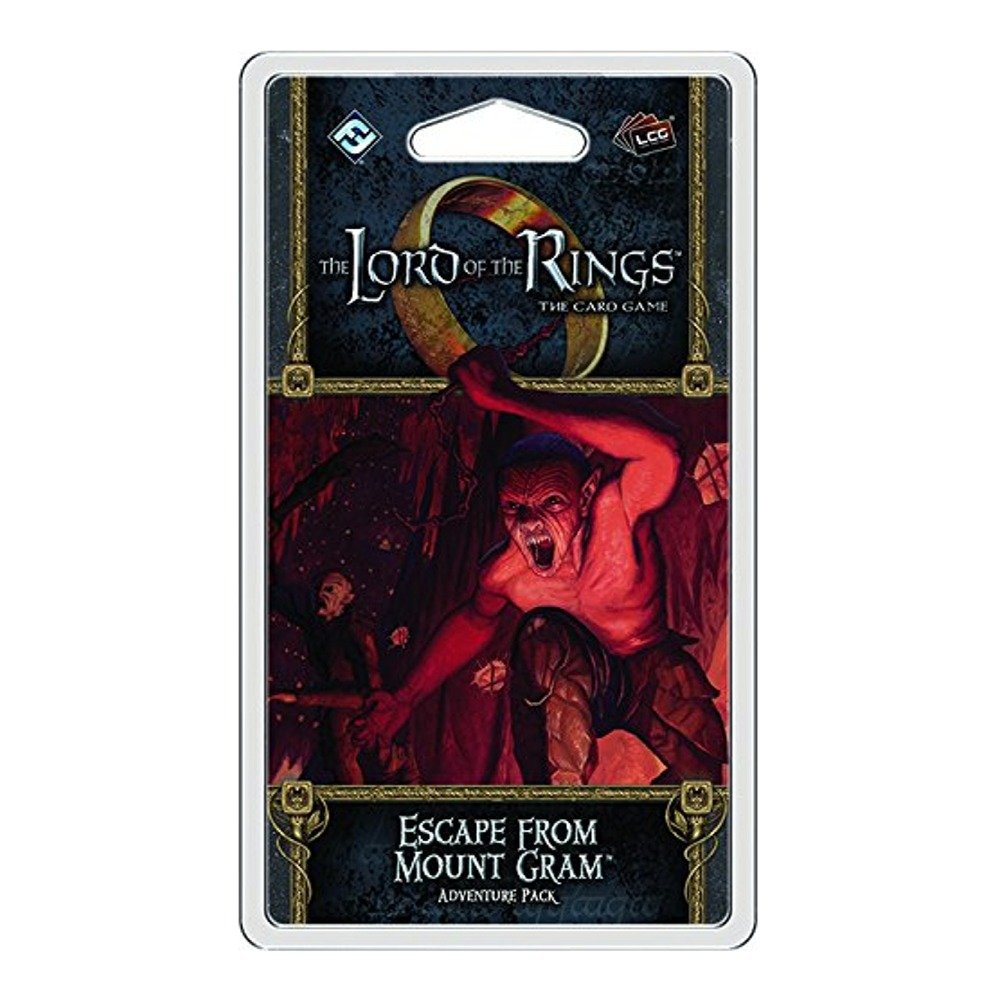 Fantasy Flight Games | Lord of the Rings LCG: Adventure Pack: Escape from Mount Gram | Ages 14+ | 1 to 2 Players | 60 Min Player Time