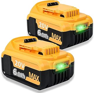 DCB200 2X 6.0Ah/6000mAh 18V Li-ion replacement battery for Dewalt 18V battery DCB200 DCB184 DCB107 DCB112 DCB105 DCB115 DCB203