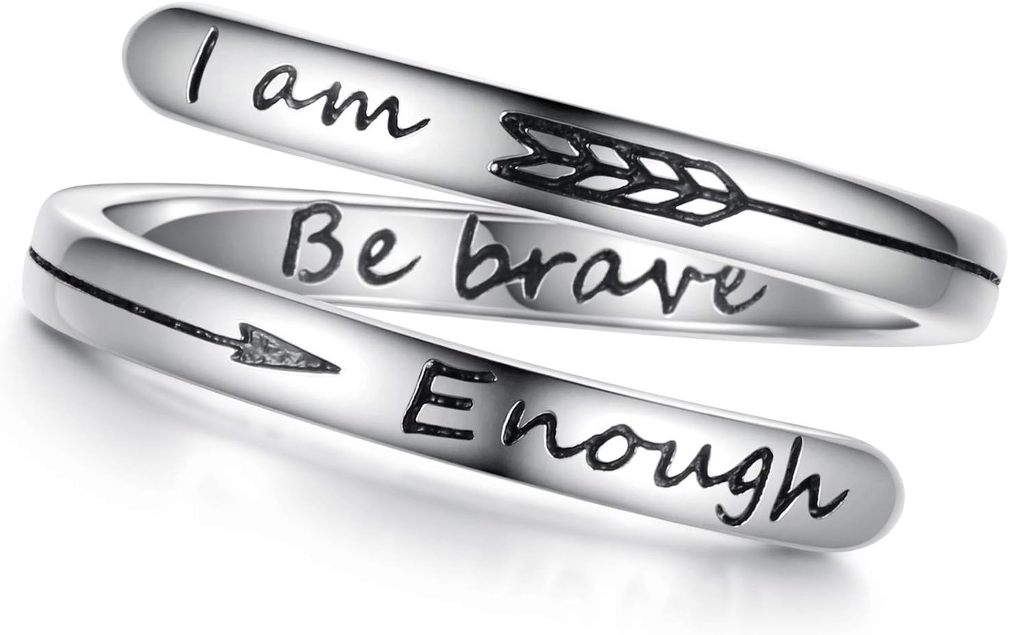 Inspirational Adjustable Silver Ring for Women Tanzania Ubuy