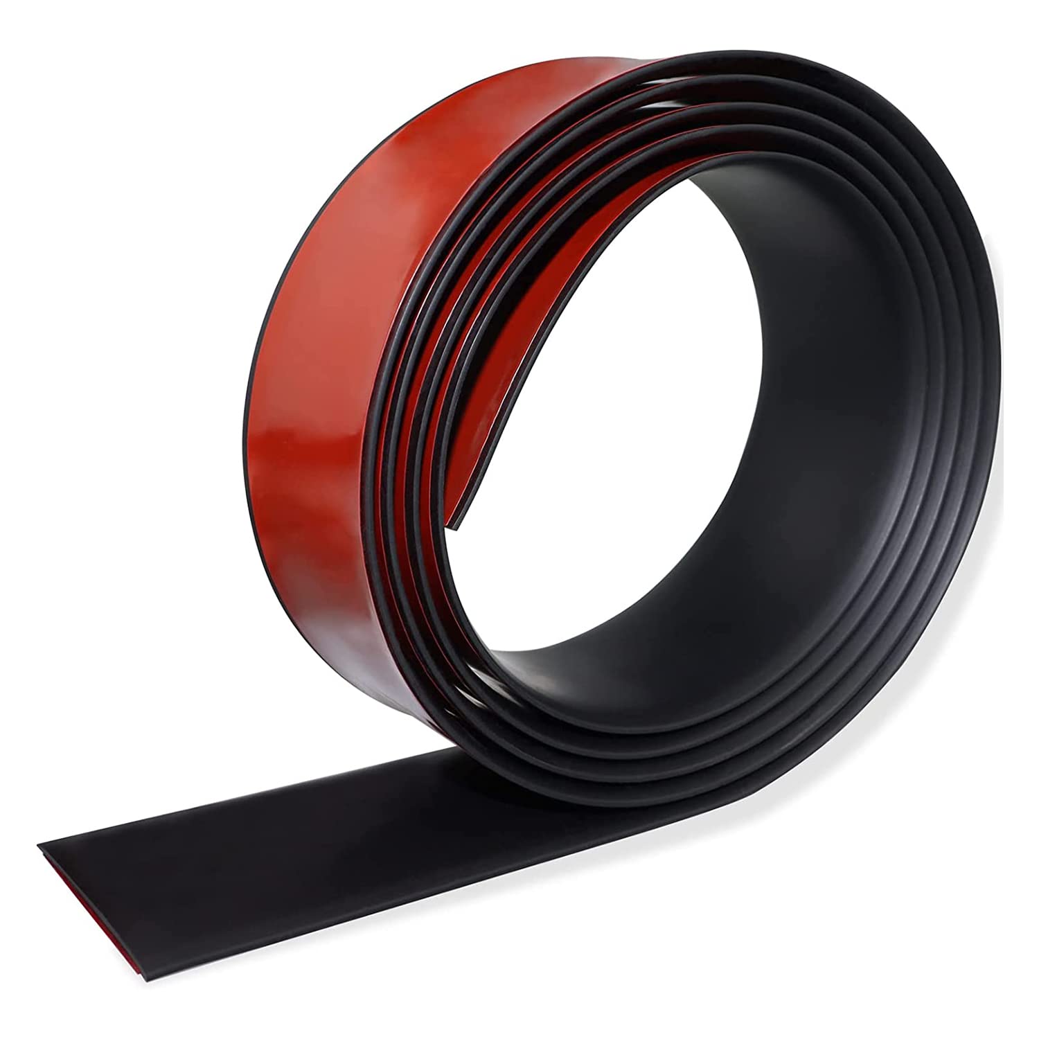 Floor Transition Strip Floor Cover Strips Self Adhesive Flooring Transitions Laminate Floor Strip 2" Wide Vinyl Floor Flat Divider Strip Elegant Wood Grain Design (Black, 5cm, 10Ft)