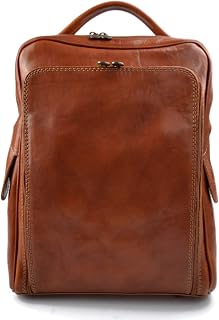 Backpack genuine leather travel bag weekender sports bag gym bag leather shoulder women men bag satchel original made in Italy honey