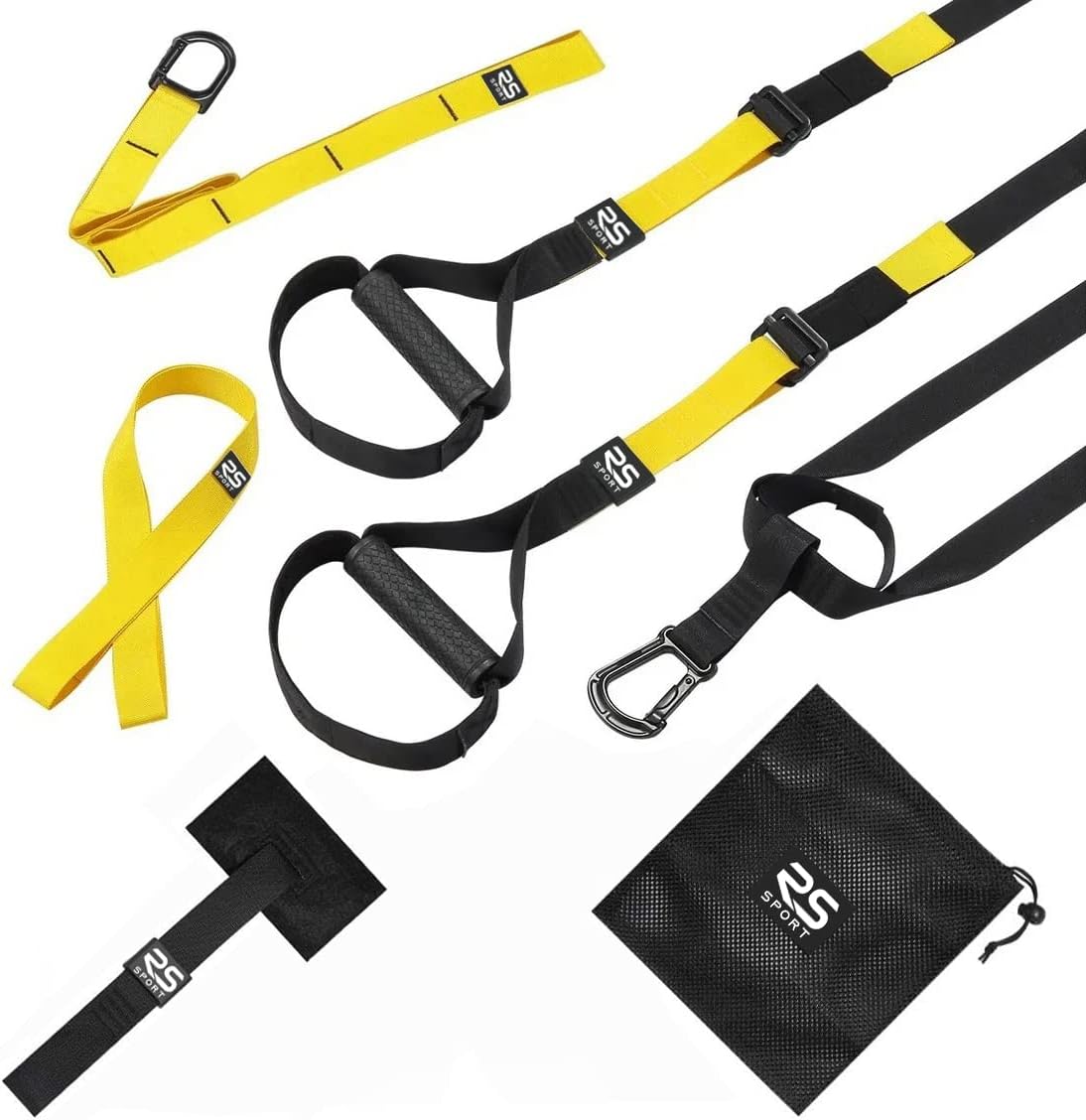 Kit Allenamento In Sospensione RS SPORT - Cinghie Regolabili Con Ancoraggio Porta, Per Fitness - Foto 12