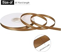 Vista 2 de MECCANIXITY Cinta de satén de 38 pulgadas de grosgrain de seda sólida fina para ramo de boda, para regalo del día de San Valentín, lazos para caja