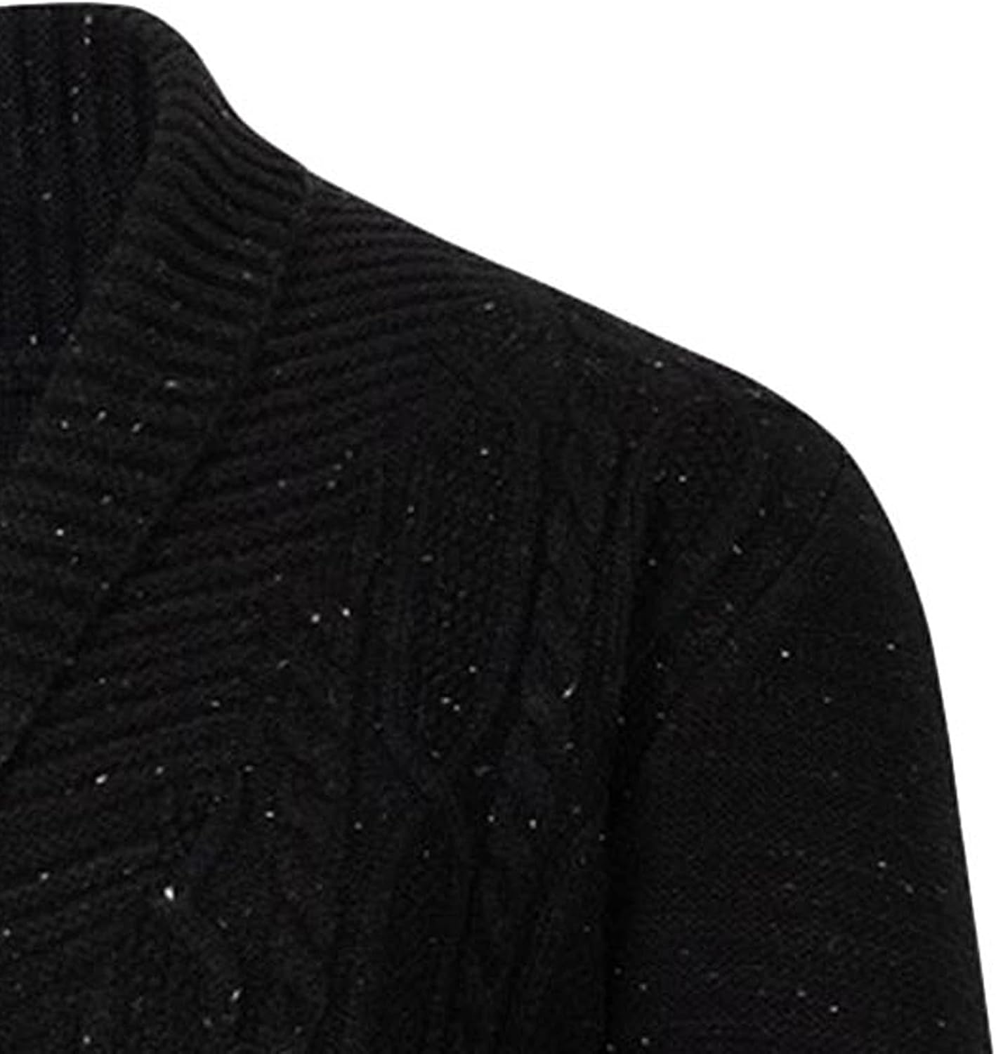 Men's V Neck Wool Blend Cable Knit Sweater Casual Button Down Outerwear Lightweight Cardigan Sweater With Pockets