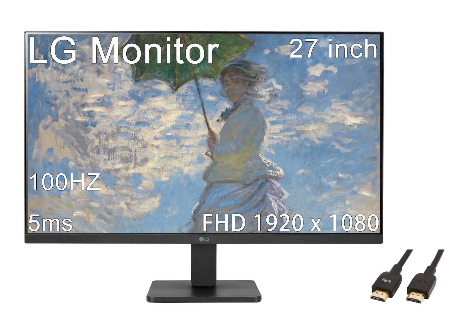 Amazon.com: LG 27 inch FHD (1920 x 1080) IPS Monitor, 100Hz