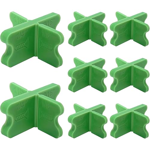 8 Pcs Deck Board Spacers 4 Thicknesses 1/16", 1/8", 3/16", 1/4" Composite Deck Board Spacers Deck Spacers Tools for Pressure Treated Composite Decking