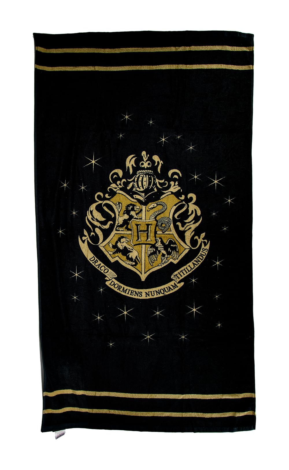 Groovy Harry Potter Large Bath Towel Hogwarts Golden Crest 75x150cm 100% Official, Multi, 93207